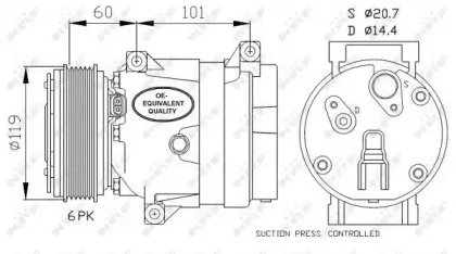 Компрессор, кондиционер NRF купить