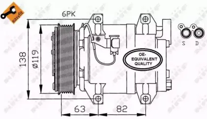 Компрессор, кондиционер NRF купить
