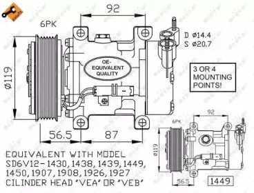 Компрессор, кондиционер NRF купить