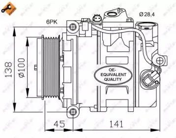 Компрессор кондиционера NRF купить