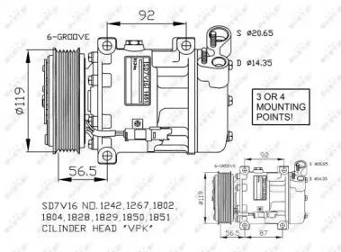 Компрессор, кондиционер NRF купить