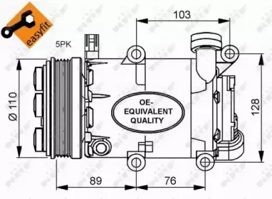 Компресор кондиціонера NRF купить