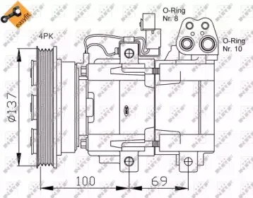 Компрессор, кондиционер NRF купить