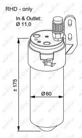 33200 NRF Осушувач кондиціонера Renault Megane I, II, Scenic 1.4-2.0 98-03 NRF купить