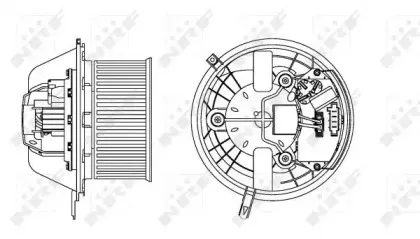 Электродвигатель, вентиляция салона NRF купить