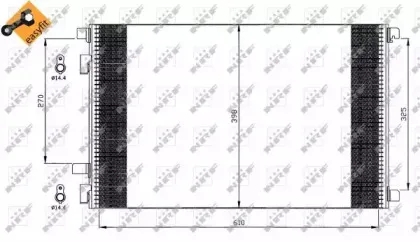 35449 NRF Радіатор кондиціонера NRF купить