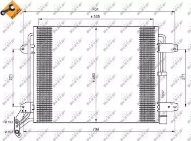 35848 NRF Радіатор кондиціонеру VW Tiguan 1.4 TSI/2.0 TDI 07 NRF купить