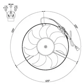 Вентилятор, охлаждение двигателя NRF купить