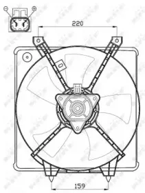 Вентилятор, охлаждение двигателя NRF купить
