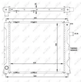 Радиатор, охлаждение двигателя NRF купить