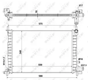 Радиатор, охлаждение двигателя NRF купить