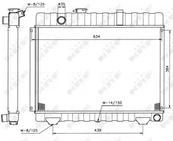 Радиатор, охлаждение двигателя NRF купить