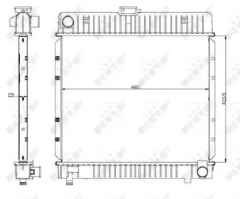 Радиатор, охлаждение двигателя NRF купить