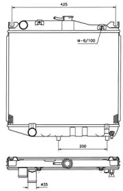 Радиатор, охлаждение двигателя NRF купить