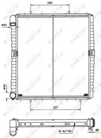 Радиатор, охлаждение двигателя NRF купить