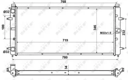 509514 NRF Радіатор охолодження NRF купить