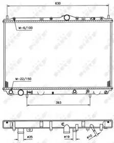 Радиатор, охлаждение двигателя NRF купить