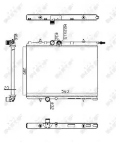Радиатор, охлаждение двигателя NRF купить