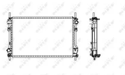 Радиатор, охлаждение двигателя NRF купить