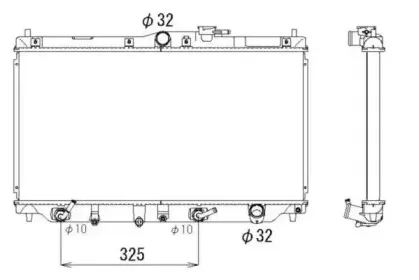 Радиатор, охлаждение двигателя NRF купить