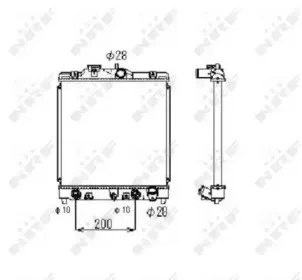 Радиатор, охлаждение двигателя NRF купить