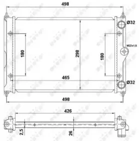 Радиатор, охлаждение двигателя NRF купить