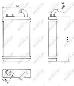 Теплообменник, отопление салона NRF купить