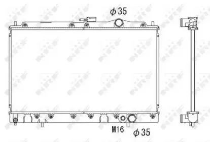 Радиатор, охлаждение двигателя NRF купить
