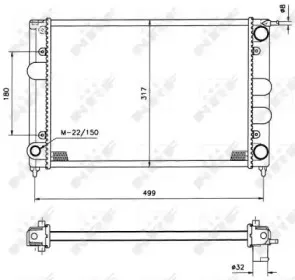 529505 NRF Радіатор охолодження NRF купить