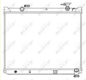Радиатор, охлаждение двигателя NRF купить
