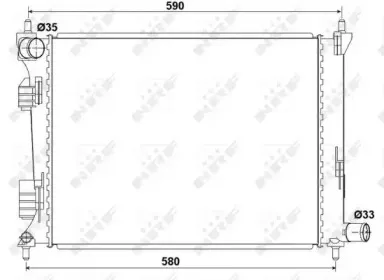 Радиатор, охлаждение двигателя NRF купить