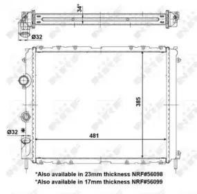 Радиатор, охлаждение двигателя NRF купить