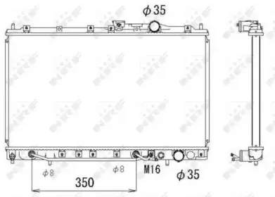 Радиатор, охлаждение двигателя NRF купить