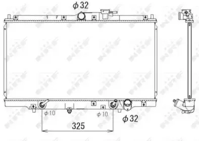 Радиатор, охлаждение двигателя NRF купить
