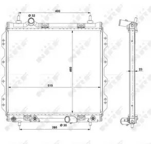 53337 NRF Радіатор охолодження NRF купить