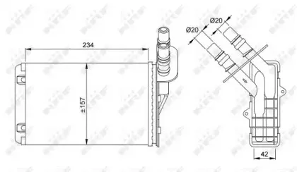 53382 NRF Радіатор опалення NRF купить