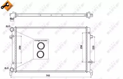 Радіатор охолоджування NRF купить