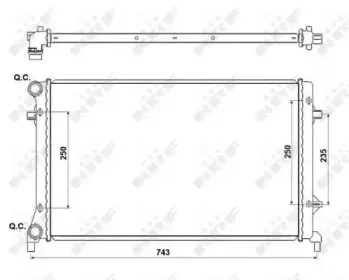 53405A NRF Радіатор охолодження NRF купить