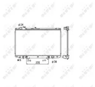Радиатор, охлаждение двигателя NRF купить
