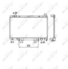 Радиатор, охлаждение двигателя NRF купить