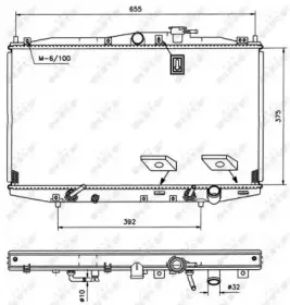 Радиатор, охлаждение двигателя NRF купить