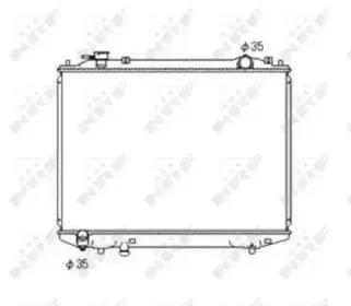 53567 NRF Радіатор охолоджування NRF купить