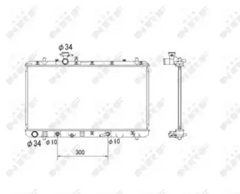 Радиатор, охлаждение двигателя NRF купить
