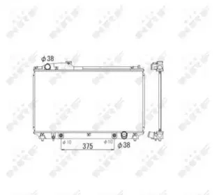Радиатор, охлаждение двигателя NRF купить