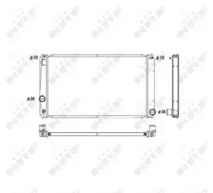 53589 NRF Радіатор охолодження NRF купить
