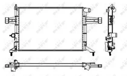 Радиатор, охлаждение двигателя NRF купить