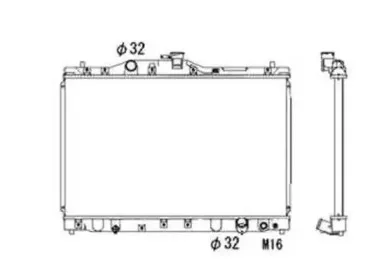 Радиатор, охлаждение двигателя NRF купить