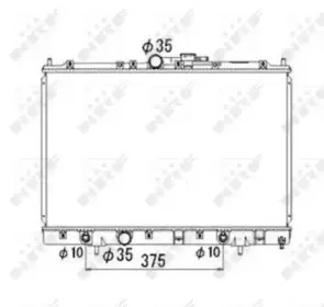 Радиатор, охлаждение двигателя NRF купить