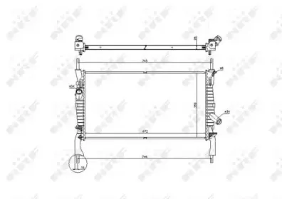 Радиатор, охлаждение двигателя NRF купить