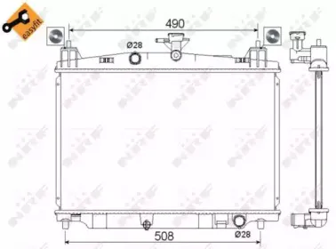 Радиатор, охлаждение двигателя NRF купить